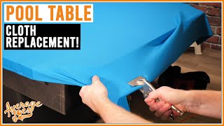 Pool Table Cloth Replacement  Complete DIY Guide Simonis Predator Championship etc [upl. by Scully482]