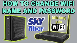 HOW TO CHANGE PASSWORD AND WIFI NAME SKYCABLE MODEMS  2024 Quick ang Easy TAGALOG [upl. by Bradford771]