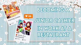 Getting promoted to junior cashier in work at a restaurant 🎉 🥳 🎈 [upl. by Hsinam409]