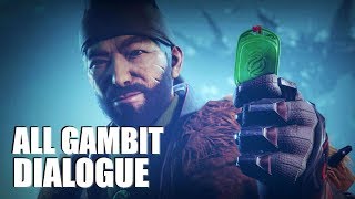 Destiny 2  All DrifterGambit Dialogue 2018 Vanilla Gambit [upl. by Oad955]