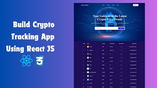 Crypto Tracking App Using React JS  Create Crypto Tracking App Using React JS amp Coin Gecko API [upl. by Khano]