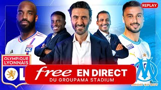 REPLAY OL  OM au Groupama Stadium avec Free Ligue 1  Alexandre Ruiz Sans images de match [upl. by Ripley]