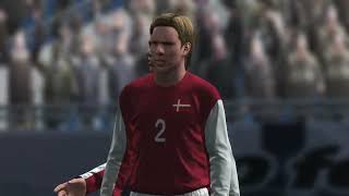 Denmark v England pes 2009 xbox 360 [upl. by Nnylylloh]