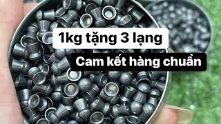 Đạn chì 55  552  554  556  635  640  45 nấm jst Tặng quà 3 lạng Kẹo chì mềm Loại 1 [upl. by Kallman]