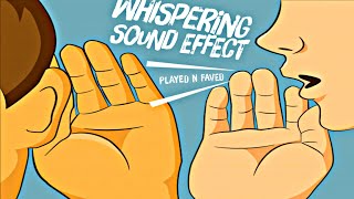 Whisper Sound Effect  Whispering Gossip Sound Effects  Various Sounds Of Small Group Whispering [upl. by Savitt]