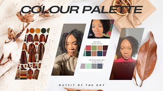 DARK AUTUMN COLOR PALETTE  AND COLOR GUIDE for wardrobe styling ideas Colour palette analysis🍂 [upl. by Bruce]