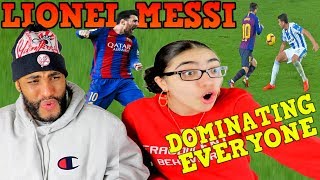 Lionel Messi Dominating Everyone 2019 Dribbling Skills amp Goals REACTION [upl. by Bergerac659]