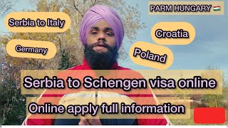 Serbia to Schengen visa online applySerbia to Schengen Parmhungary [upl. by Nims]