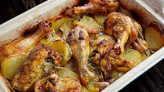 Pollo al horno con patatas y mezcla de especias casera [upl. by Arraek814]