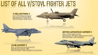 List of all vertical landing Fighter jets in the world [upl. by Elva]