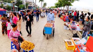 Amazing Bon Om Touk Cambodia Water Festival Biggest Boat Racing Event Best Street Food Tour [upl. by Greggory]