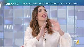 Migranti duro scontro tra Vittoria Baldino e Tommaso Cerno quotStupidaggini facciamo un [upl. by Akeinahs]