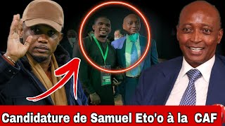 Ça cuit Candidature de Samuel Etoo à la Présidence de la CAF cest officiel le verdict est tombé [upl. by Cirre]