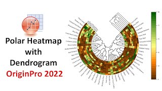 How to Draw a Polar Heatmap with Dendrogram in Origin Pro 2022  Bio Statistics [upl. by Gerladina]