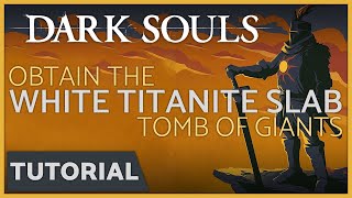 Dark Souls  How to get the White Titanite Slab from the Tomb of Giants [upl. by Manvell]