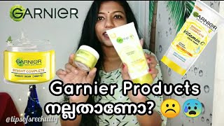 Garnier Bright😍 Complete face washamp night cream Review in malayalam facewashgarniercreamskincare [upl. by Yrgoerg]