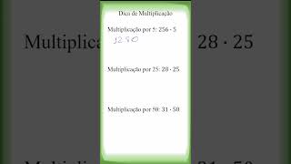 Multiplicação Fácil Dicas Práticas para 5 25 e 50 Dica para arrasar no ENEM e Concursos enem [upl. by Astera]