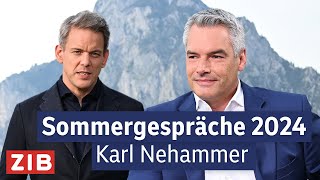 ORF Sommergespräch mit Karl Nehammer  02092024 [upl. by Adrienne]