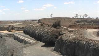 Blasting using explosives Quarry work Sequel Drill and blast [upl. by Odelinda780]