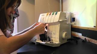 Brother 1034D Serger part 3 [upl. by Jacy564]