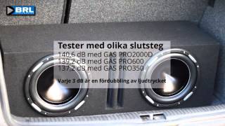 dBtest av dubbla GAS Silver GS1022D2 [upl. by Sollie474]