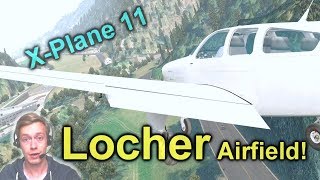 Trying XPlane 11 Again Testing Flying Skills at Locher Airfield [upl. by Rabbaj]