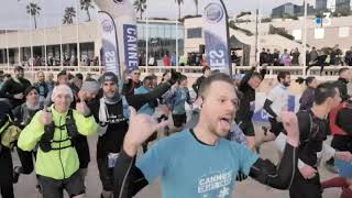 Départ de la 2e édition du Cannes Urban Trail [upl. by Westbrook]