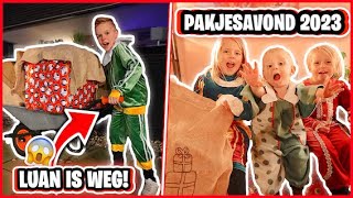 LUAN iS WEG OP PAKJESAVOND 2023 😱 KOM DiT WEL GOED  Bellinga Sinterklaas Vlog [upl. by Yelrebmyk]