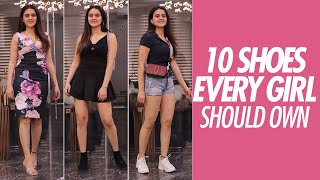 10 Shoes Every Girl Should Own  Footwear Essentials Ft Aashi Wadhwa [upl. by Yreved949]