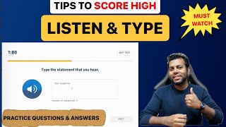 Duolingo English Test  How to score high in Listen amp Type  pratice questions amp Answer  Must watch [upl. by Toole346]