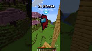 Minecraft 1 Block vs 1000 Blocks Jump 😰😰😰 [upl. by Osner]