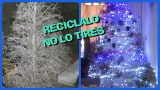 Recicla TU ARBOL DE NAVIDAD SECO NO LO TIRES  ARBOL NATURAL SECO [upl. by Adnahsor946]