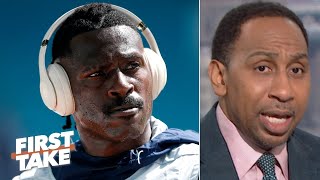 Stephen A reacts to Antonio Brown’s disturbing Instagram video  First Take [upl. by Ahseet]