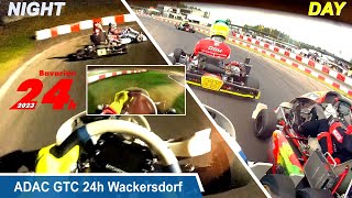 HIGHLIGHTS Crash Spins Bavarian 24h Karting Race in Wackersdorf GTC German Team Championship POV [upl. by Fitts638]