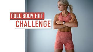 Insane FULL BODY HIIT Workout Challenge  Bodyweight Only no equipment at home [upl. by Etnohs]