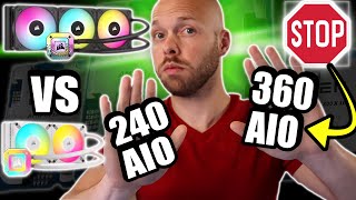 Before You Buy a 360mm AIO  Corsair 240mm AIO vs 360mm AIO [upl. by Assiralc]