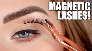 NEW Velour Beauty Magnetic Lashes  How to Apply  Review [upl. by Adaurd683]