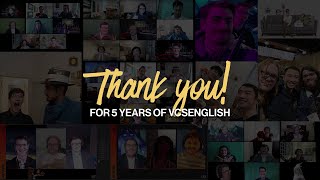 Thank You For 5 Years Of VCS English 2019  2024 [upl. by Preuss]