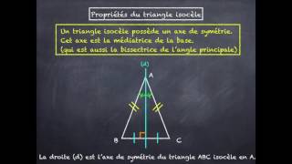 Propriétés du triangle isocèle [upl. by Loftis569]