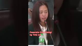 CASSANDRA ONG HIMINGI NG TIME OUT HINDI KINAYA TANING NG CONGRESS pinoynews bagongpilipinas [upl. by Kiki]