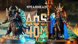 Stormcast vs Slaves To Darkness Warhammer Battle  AOS Spearhead [upl. by Ellard]