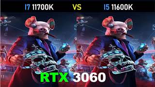 i7 11700K vs i5 11600K  RTX 3060  Gaming Comparisons [upl. by Nayarb747]