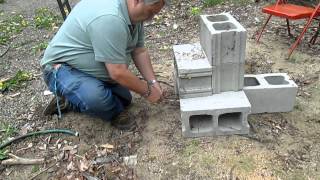 Concrete Block Rocket Stove [upl. by Yhotmit]