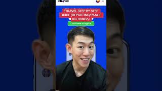 ETravel Step by Step Guide  Departing the Philippines or Paalis ng Pilipinas [upl. by Ervin]