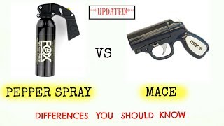 Pepper Spray vs Mace  Important Differences UPDATED [upl. by Gilboa]