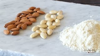 How to blanch almonds and make almond flour [upl. by Aivilo]