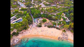 24 Überflug mit Drohne Mavic Air 2 Camping Senia Cala amp Platja Cala Gogo Calonge Girona Spain [upl. by Colette]