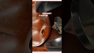 Cryotherapy से गर्भाशय ग्रीवा की खराब कोशिकाओं का इलाज  Cervix Abnormal Cells shorts animation [upl. by Ahselrac]