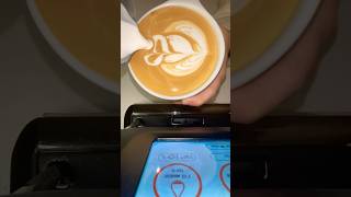 Attempting a rose pour🥴rose love latte barista coffee home fyp explore explorepage pour [upl. by Ileray177]