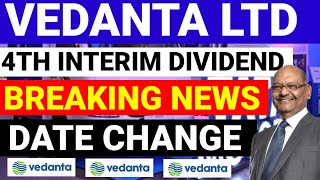 Vedanta Share Latest News Today 😁 4th interim Dividend  vedanta dividend 2024 [upl. by Avirt]